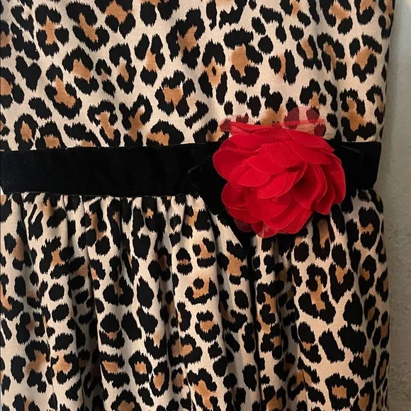 Kate Spade Leopard Print Dress with Red Flower - Picture 3 of 8
